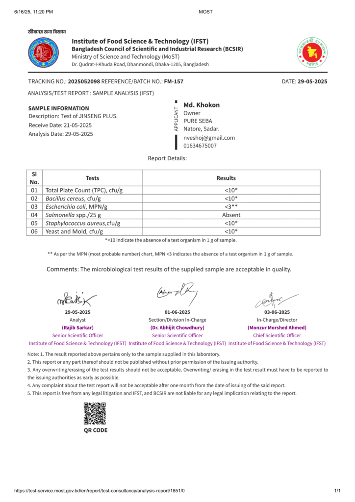 BCSIR সার্টিফিকেট